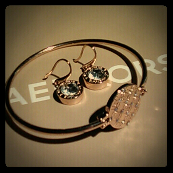 Michael Kors Jewelry - Michael Kors Gold Crystal 3pc Set